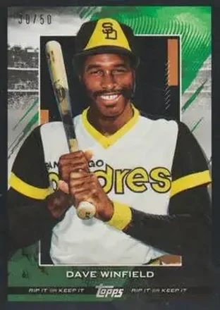 2020 Topps Rip - Black #77 - Dave Winfield - San Diego Padres