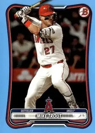 2026 Bowman - Sky Blue #100 - Mike Trout - Los Angeles Angels
