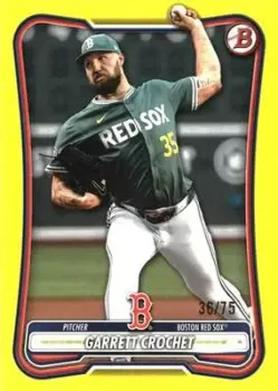 2026 Bowman - Yellow #51 - Garrett Crochet - Boston Red Sox