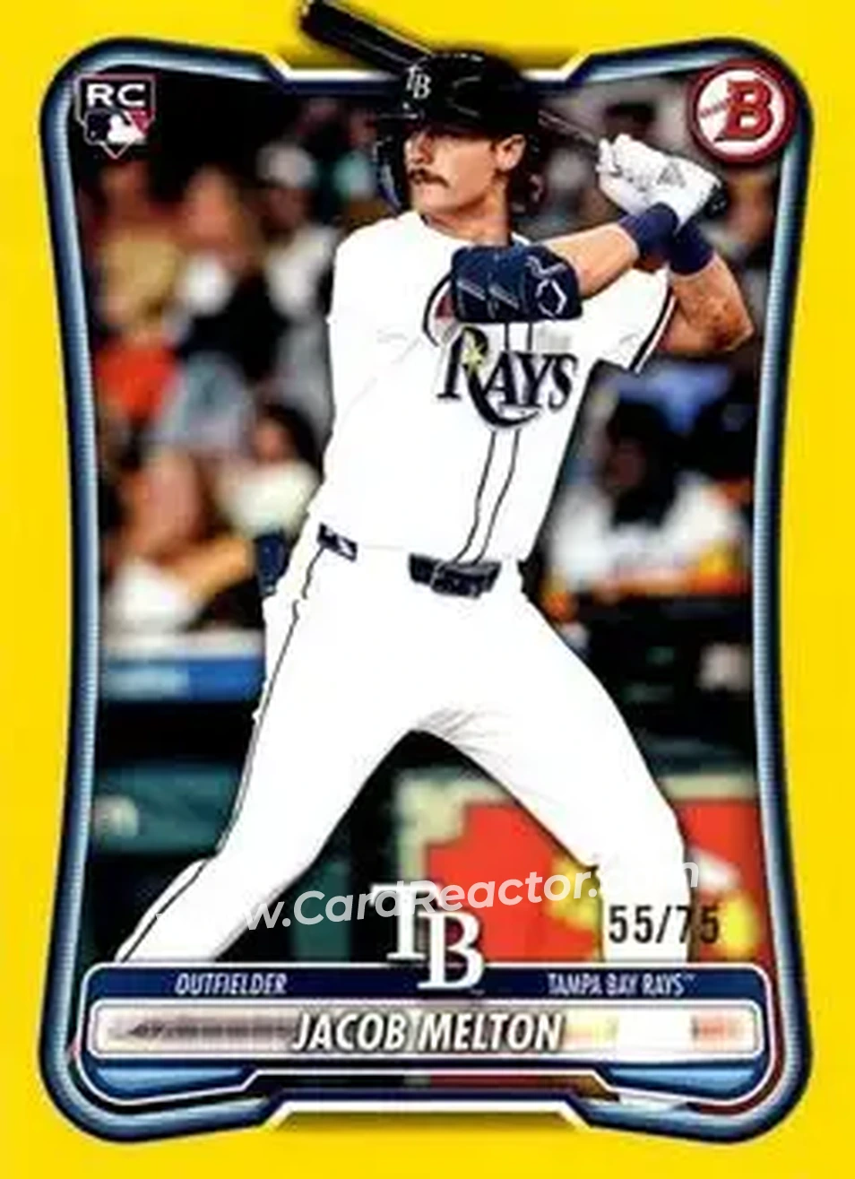 2026 Bowman - Yellow #87 - Jacob Melton - Tampa Bay Rays - Front