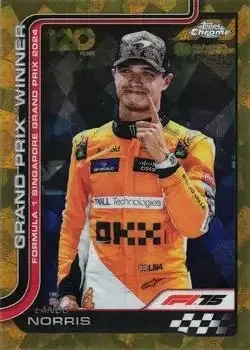 2025 Topps Chrome Sapphire Edition Formula 1 feature card