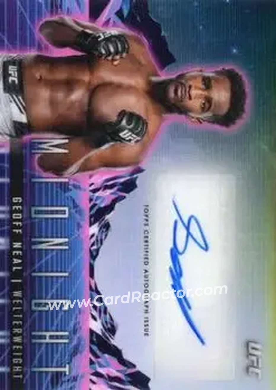 2024 Topps Midnight UFC - Horizon Signatures #HS-GNL - Geoff Neal - Front 2024 Topps Midnight UFC - Horizon Signatures #HS-GNL - Geoff Neal - Front