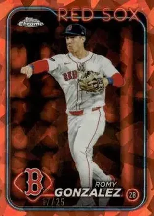 2024 Topps Chrome Update Sapphire Edition - Orange Sapphire #USCS21 - Romy Gonzalez - Boston Red Sox