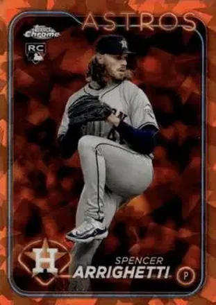 2024 Topps Chrome Update Sapphire Edition - Orange Sapphire #USCS52 - Spencer Arrighetti - Houston Astros
