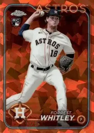 2024 Topps Chrome Update Sapphire Edition - Orange Sapphire #USCS61 - Forrest Whitley - Houston Astros