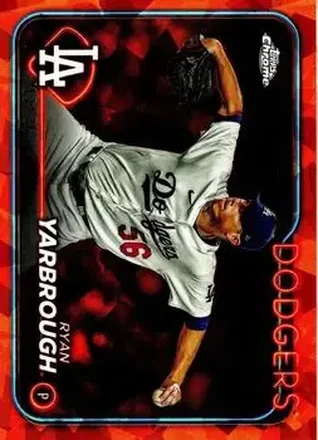 2024 Topps Chrome Update Sapphire Edition - Orange Sapphire #USCS68 - Ryan Yarbrough - Los Angeles Dodgers