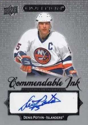 2023-24 Upper Deck Ovation - Commendable Ink #CI-DP - Denis Potvin - New York Islanders