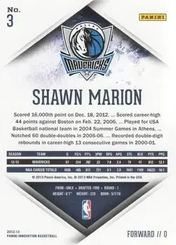 Back of Shawn Marion