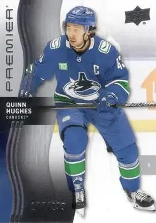 2023-24 Upper Deck Premier #80 - Quinn Hughes - Vancouver Canucks