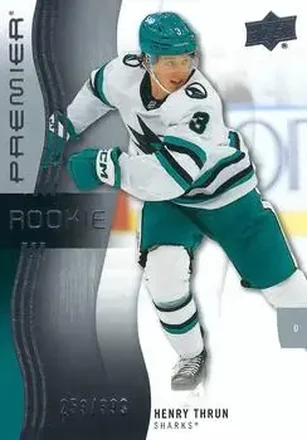 2023-24 Upper Deck Premier #115 - Henry Thrun - San Jose Sharks