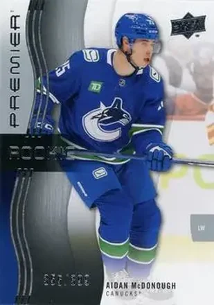 2023-24 Upper Deck Premier #116 - Aidan McDonough - Vancouver Canucks