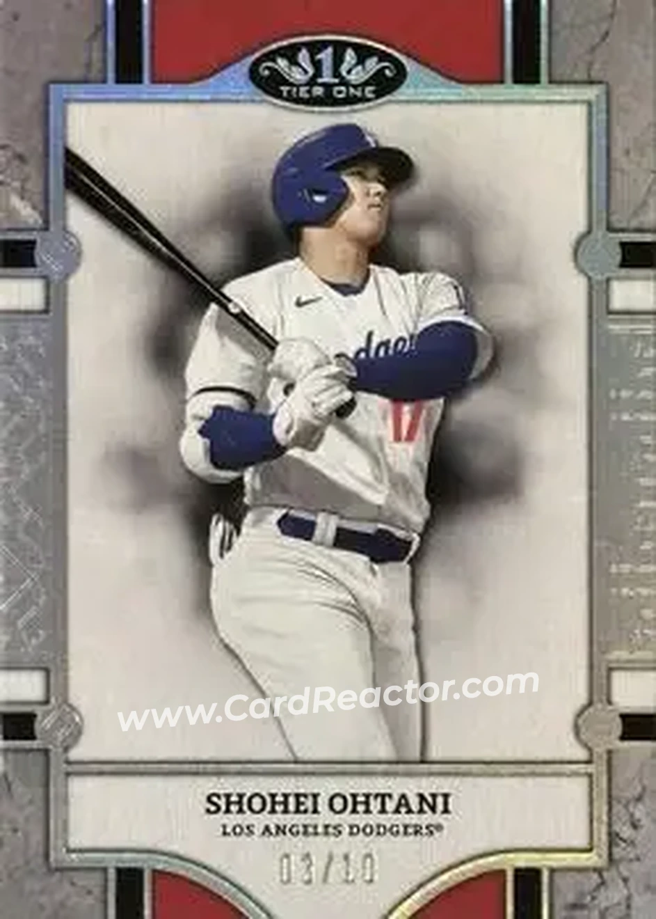 2024 Topps Tier One - Holo Silver Foil #21 - Shohei Ohtani - Los Angeles Dodgers - Front