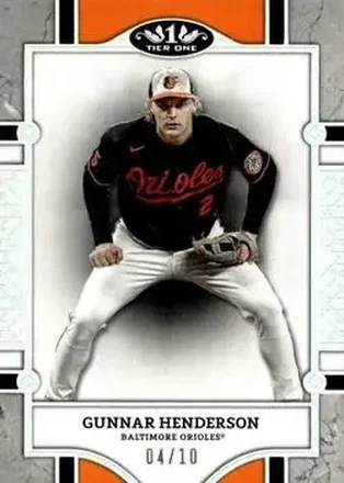 2024 Topps Tier One - Holo Silver Foil #30 - Gunnar Henderson - Baltimore Orioles