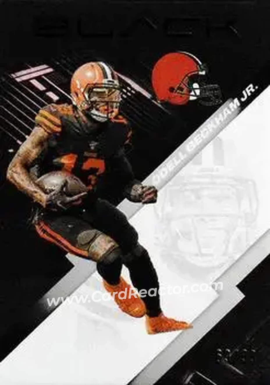 2020 Panini Black - Silver #22 - Odell Beckham Jr. - Cleveland Browns - Front