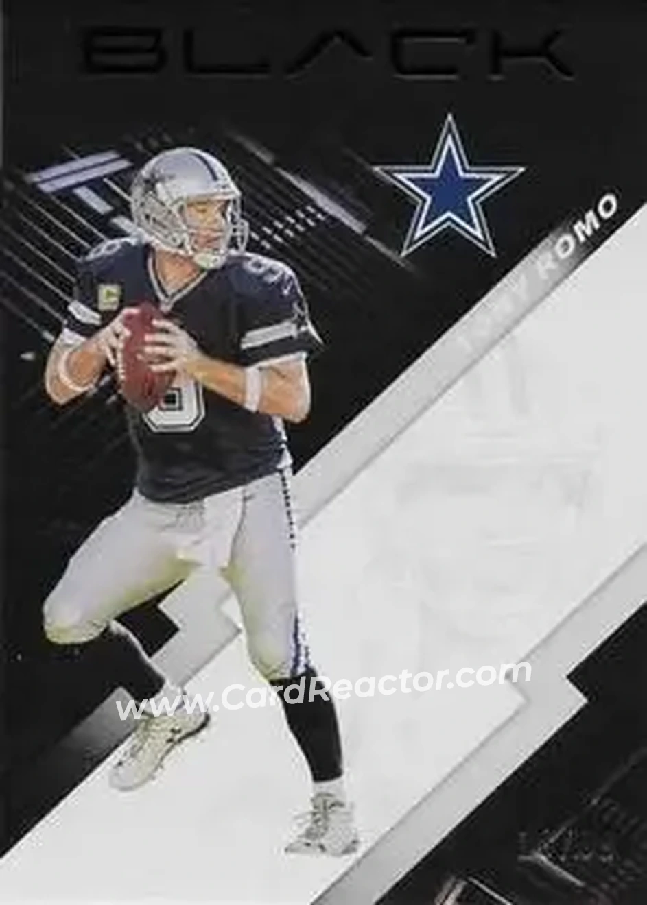 2020 Panini Black - Silver #25 - Tony Romo - Dallas Cowboys - Front