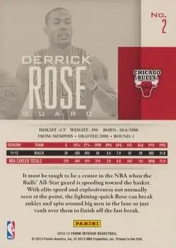 Back of Derrick Rose
