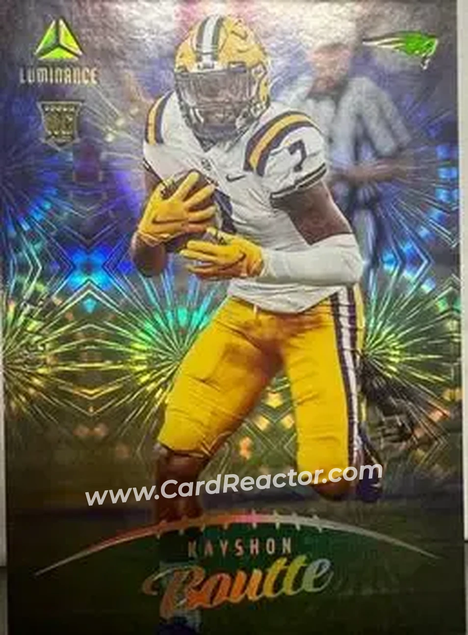 2023 Panini Luminance - Teal #114 - Kayshon Boutte - New England Patriots - Front 2023 Panini Luminance - Teal #114 - Kayshon Boutte - New England Patriots - Front