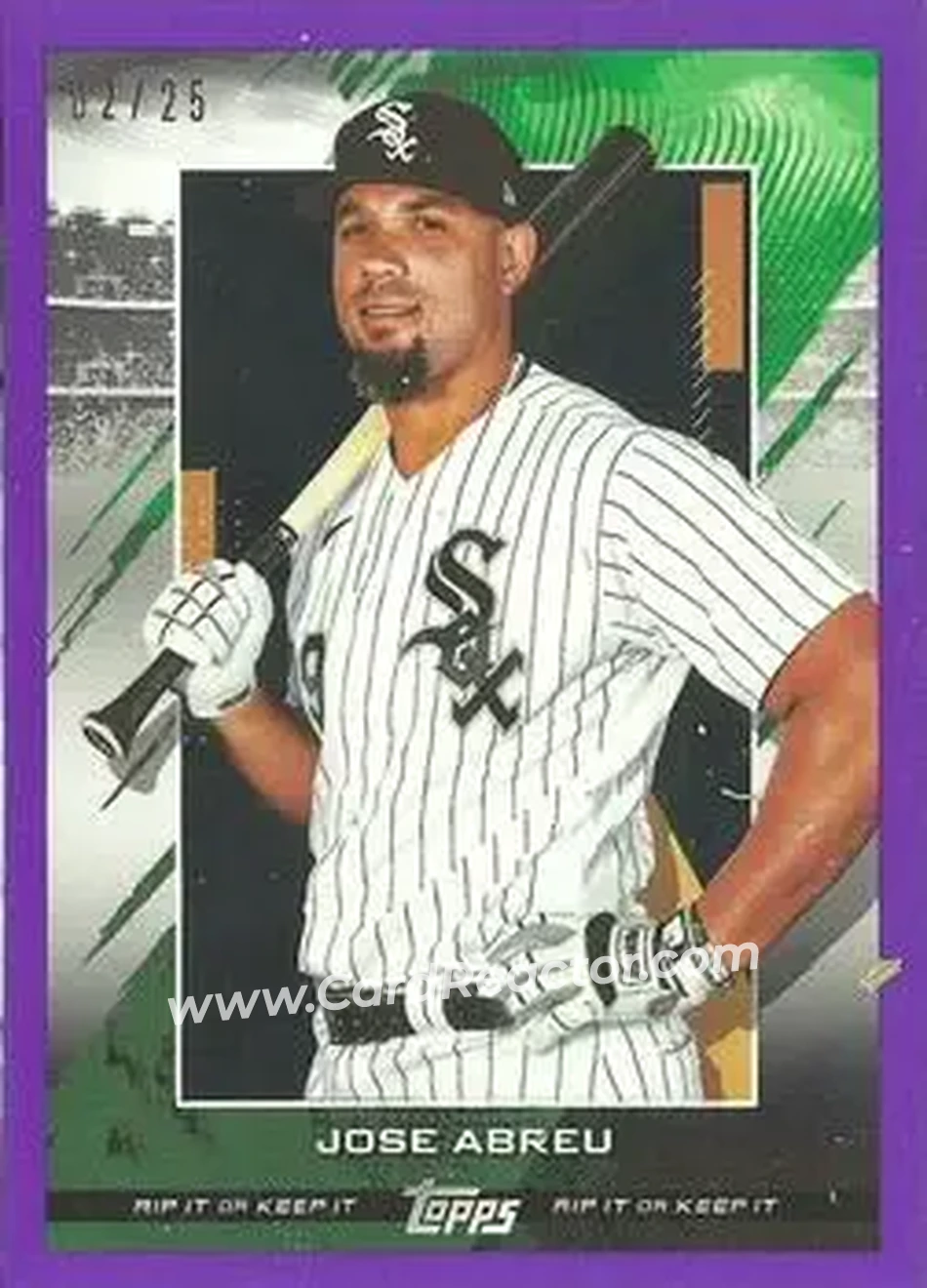 2020 Topps Rip - Purple #48 - Jose Abreu - Chicago White Sox - Front 2020 Topps Rip - Purple #48 - Jose Abreu - Chicago White Sox - Front