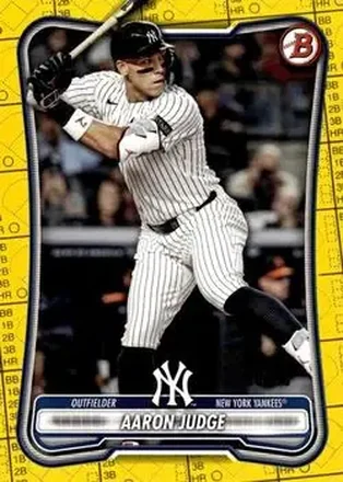 2026 Bowman - Yellow Pattern #1 - Aaron Judge - New York Yankees