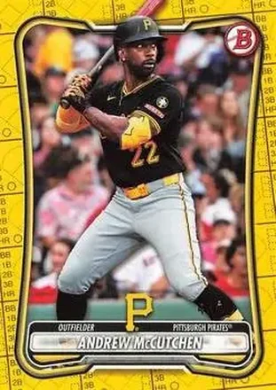 2026 Bowman - Yellow Pattern #22 - Andrew McCutchen - Pittsburgh Pirates