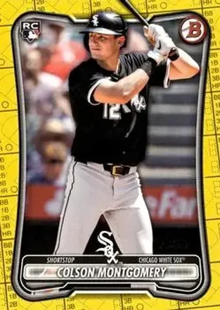 2026 Bowman - Yellow Pattern #68 - Colson Montgomery - Chicago White Sox