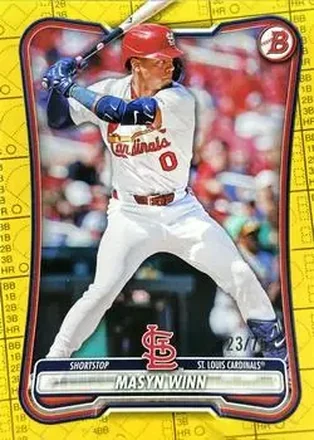 2026 Bowman - Yellow Pattern #72 - Masyn Winn - St. Louis Cardinals