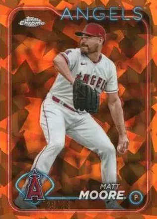 2024 Topps Chrome Update Sapphire Edition - Orange Sapphire #USCS182 - Matt Moore - Los Angeles Angels