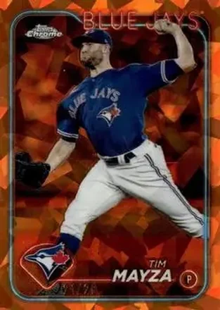 2024 Topps Chrome Update Sapphire Edition - Orange Sapphire #USCS203 - Tim Mayza - Toronto Blue Jays