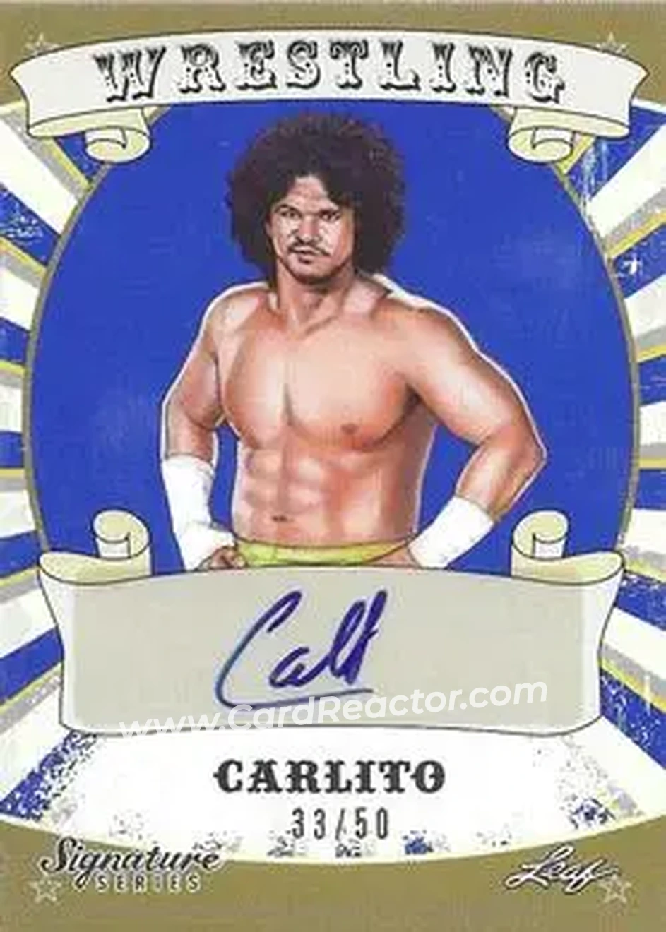 2016 Leaf Signature Series - Blue #15 - Carlito - Front 2016 Leaf Signature Series - Blue #15 - Carlito - Front