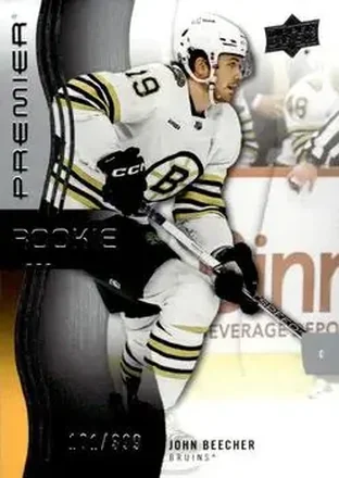 2023-24 Upper Deck Premier #144 - John Beecher - Boston Bruins