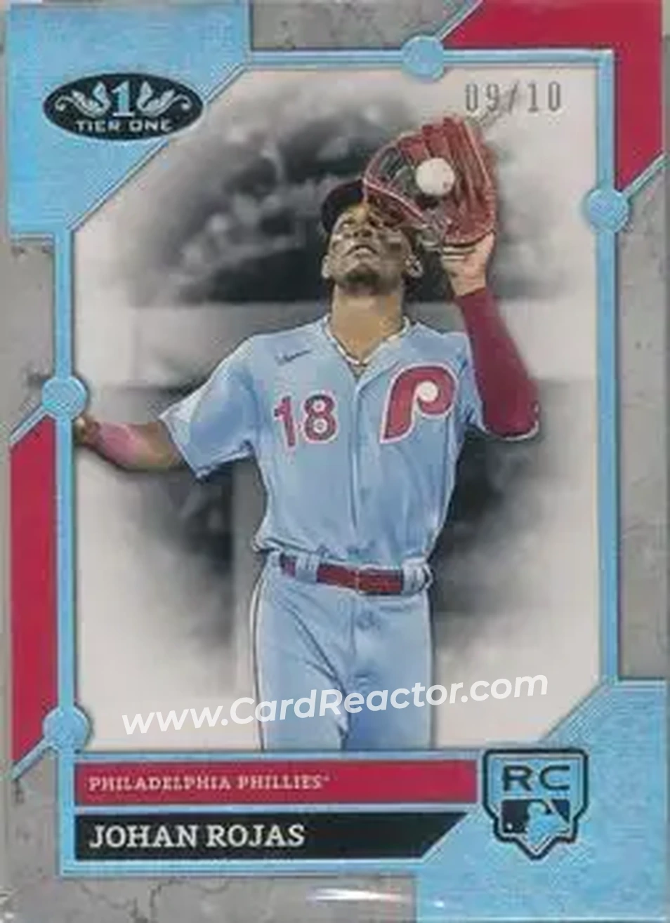 2024 Topps Tier One - Holo Silver Foil #100 - Johan Rojas - Philadelphia Phillies - Front
