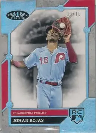 2024 Topps Tier One - Holo Silver Foil #100 - Johan Rojas - Philadelphia Phillies
