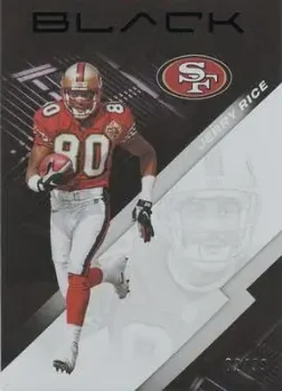 2020 Panini Black - Silver #85 - Jerry Rice - San Francisco 49ers