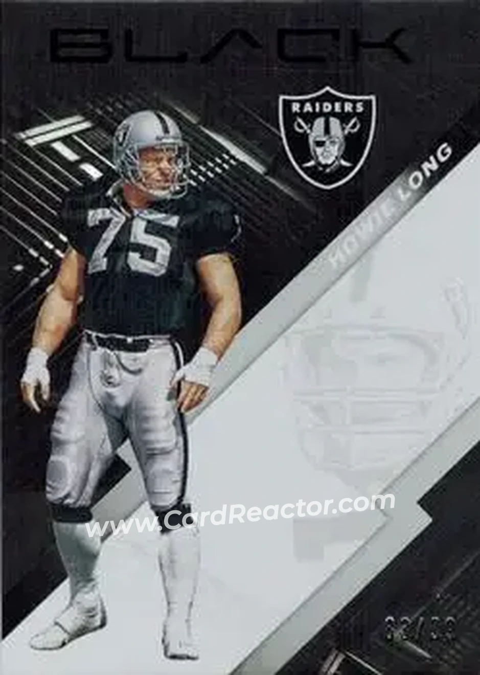 2020 Panini Black - Silver #98 - Howie Long - Los Angeles Raiders - Front