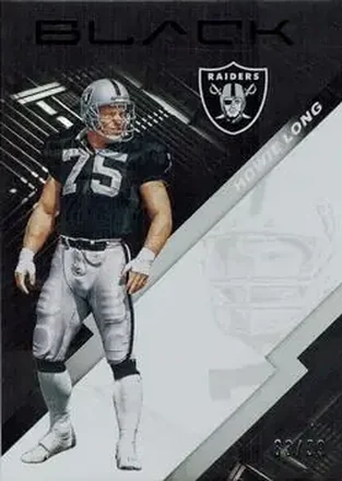 2020 Panini Black - Silver #98 - Howie Long - Los Angeles Raiders
