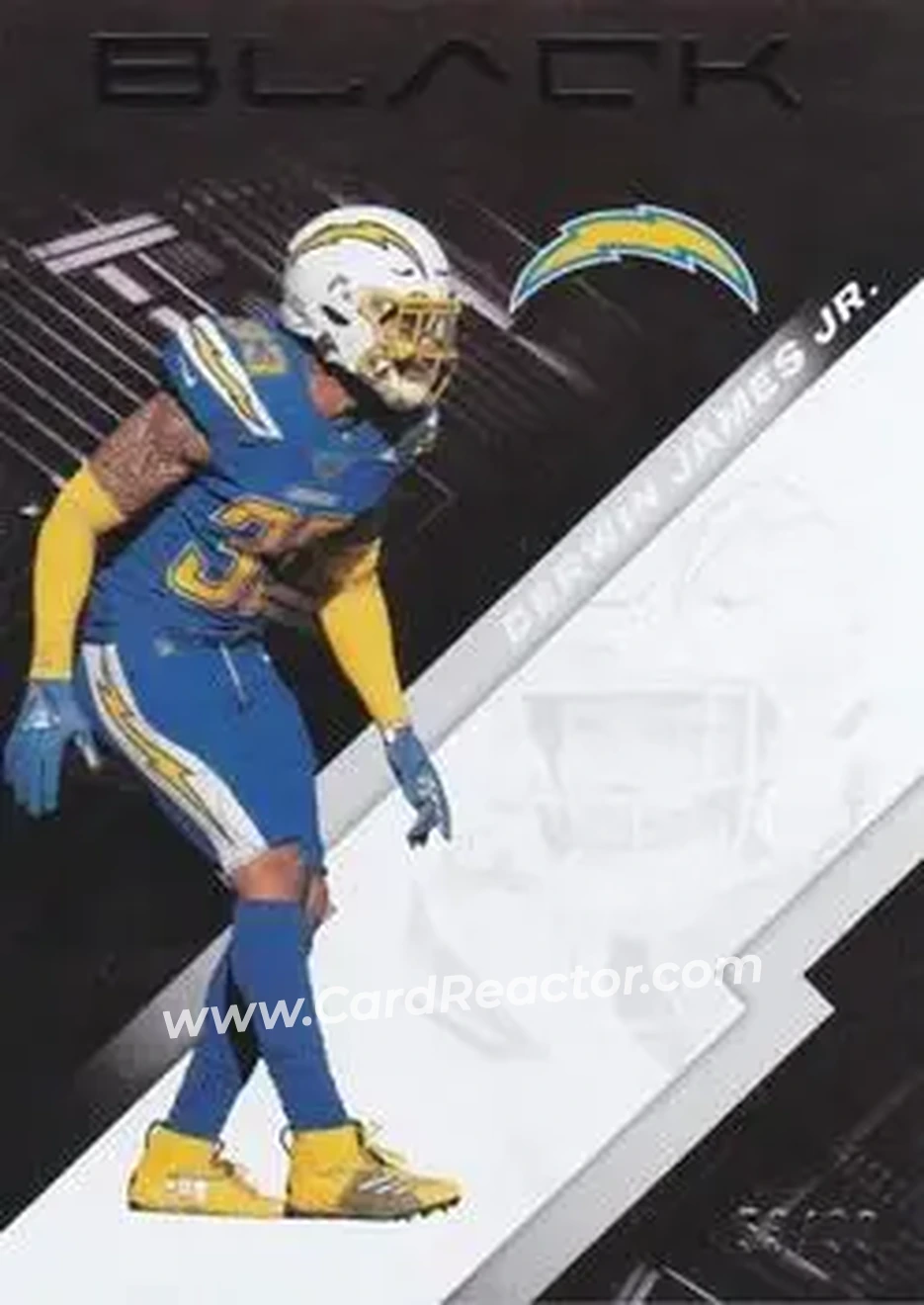 2020 Panini Black - Silver #100 - Derwin James Jr. - Los Angeles Chargers - Front 2020 Panini Black - Silver #100 - Derwin James Jr. - Los Angeles Chargers - Front