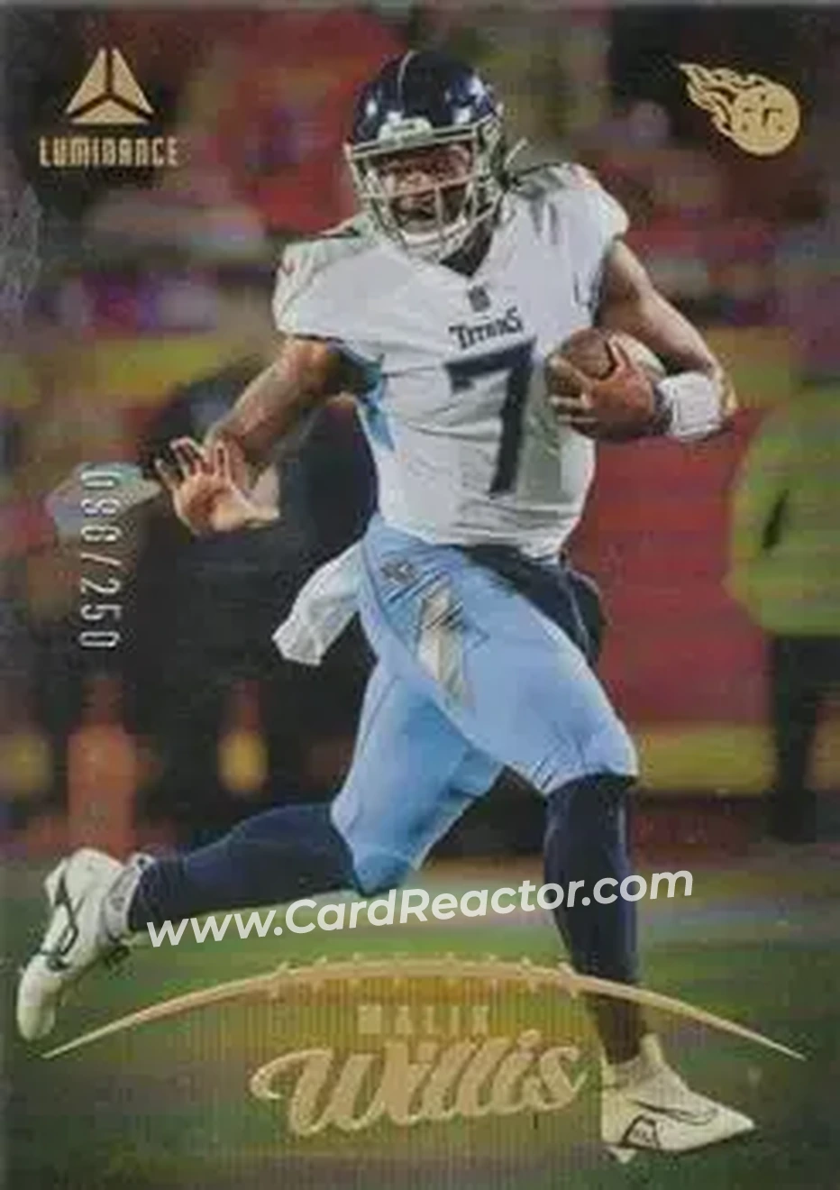 2023 Panini Luminance - Gold #28 - Malik Willis - Tennessee Titans - Front