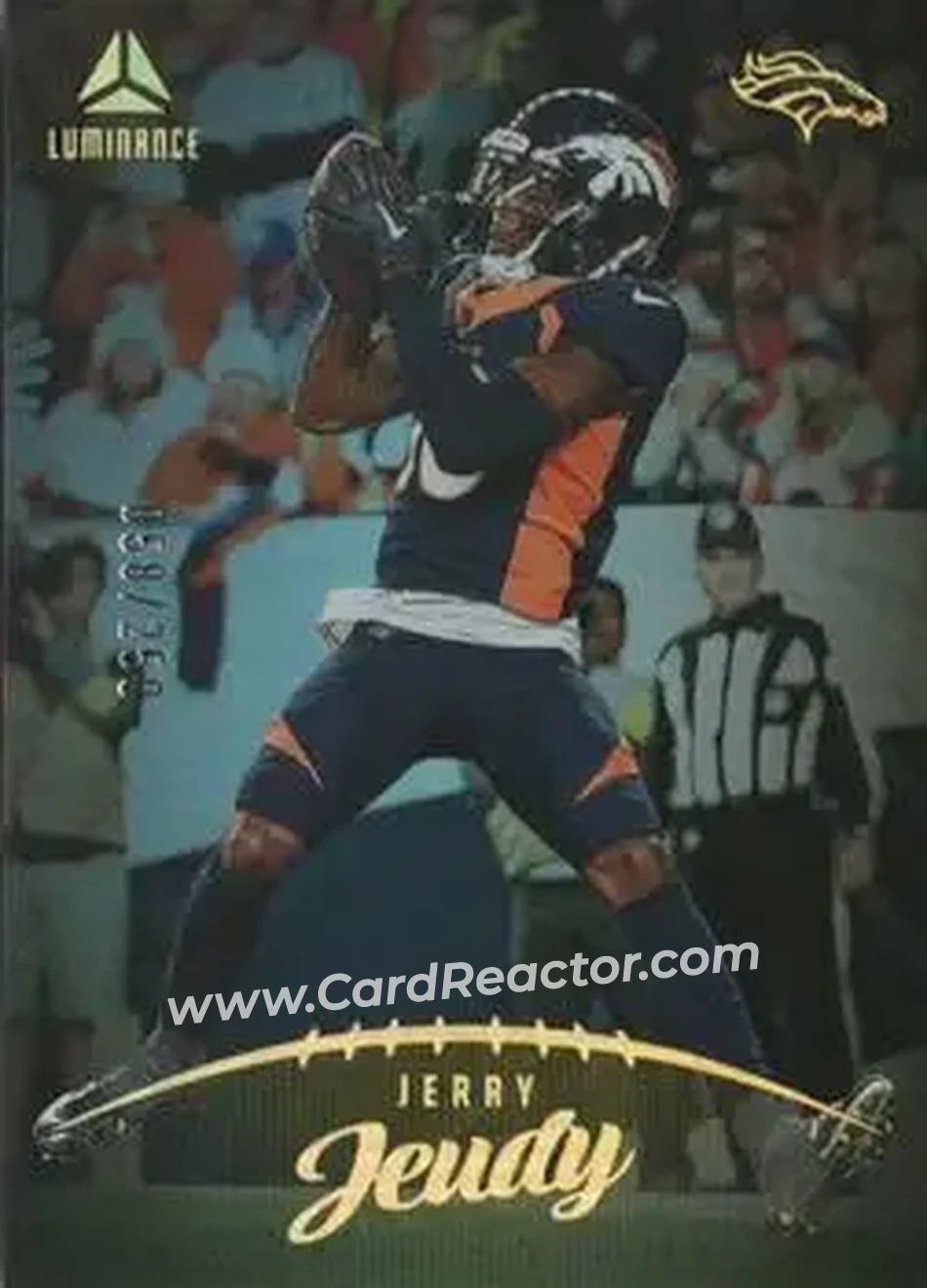 2023 Panini Luminance - Gold #42 - Jerry Jeudy - Denver Broncos - Front