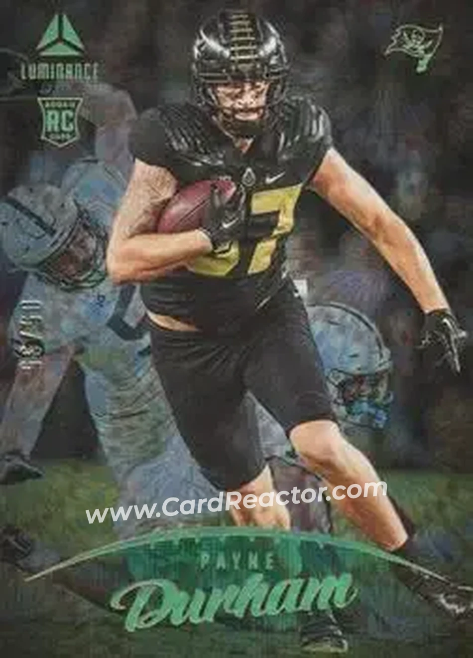 2023 Panini Luminance - Teal #170 - Payne Durham - Tampa Bay Buccaneers - Front 2023 Panini Luminance - Teal #170 - Payne Durham - Tampa Bay Buccaneers - Front