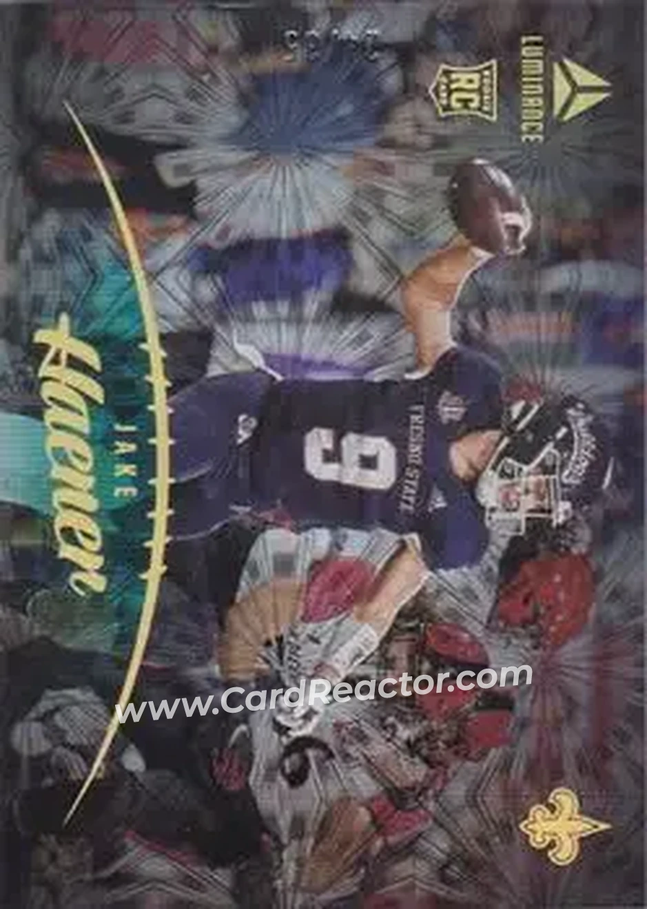 2023 Panini Luminance - Teal #195 - Jake Haener - New Orleans Saints - Front