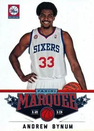 2012-13 Panini Marquee #21 - Andrew Bynum - Philadelphia 76ers 2012-13 Panini Marquee #21 - Andrew Bynum - Philadelphia 76ers
