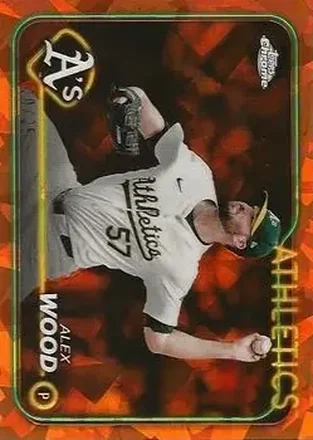 2024 Topps Chrome Update Sapphire Edition - Orange Sapphire #USCS276 - Alex Wood - Oakland Athletics
