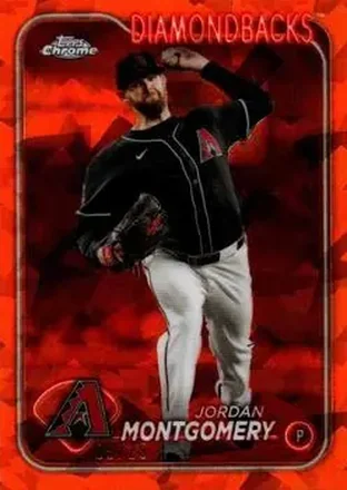 2024 Topps Chrome Update Sapphire Edition - Orange Sapphire #USCS297 - Jordan Montgomery - Arizona Diamondbacks