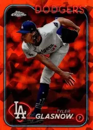 2024 Topps Chrome Update Sapphire Edition - Orange Sapphire #USCS300 - Tyler Glasnow - Los Angeles Dodgers