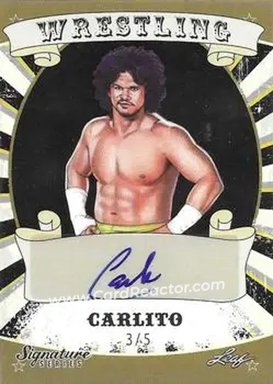 2016 Leaf Signature Series - Black #15 - Carlito - Front