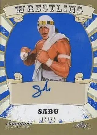 2016 Leaf Signature Series - Blue #72 - Sabu