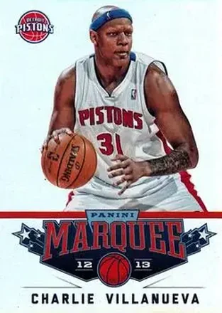 2012-13 Panini Marquee #68 - Charlie Villanueva - Detroit Pistons