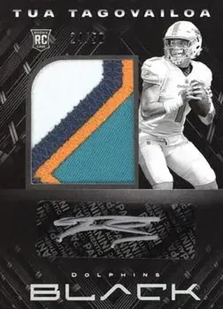 2020 Panini Black - Silver #202 - Tua Tagovailoa - Miami Dolphins