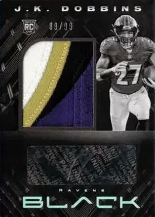 2020 Panini Black - Silver #209 - J.K. Dobbins - Baltimore Ravens