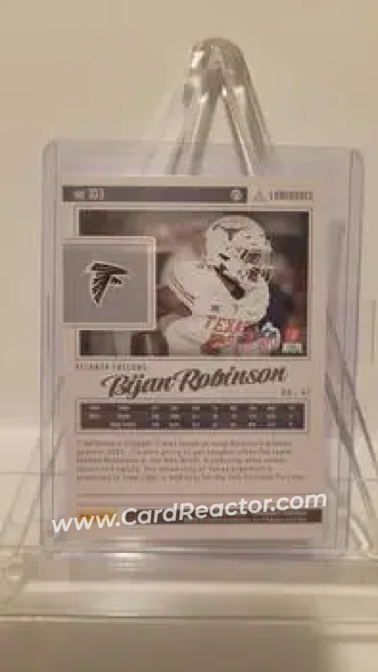2023 Panini Luminance - Gold #103 - Bijan Robinson - Atlanta Falcons - Back